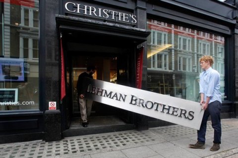 Lehman Brothers Auction at Christies, London, August 2010 (photograph by Linda Nylind/Guardian Newspapers)